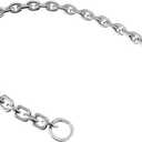 uxcell Mini Purse Chain Length 23.6" Nickel Plated Metal Flat Chain Silver