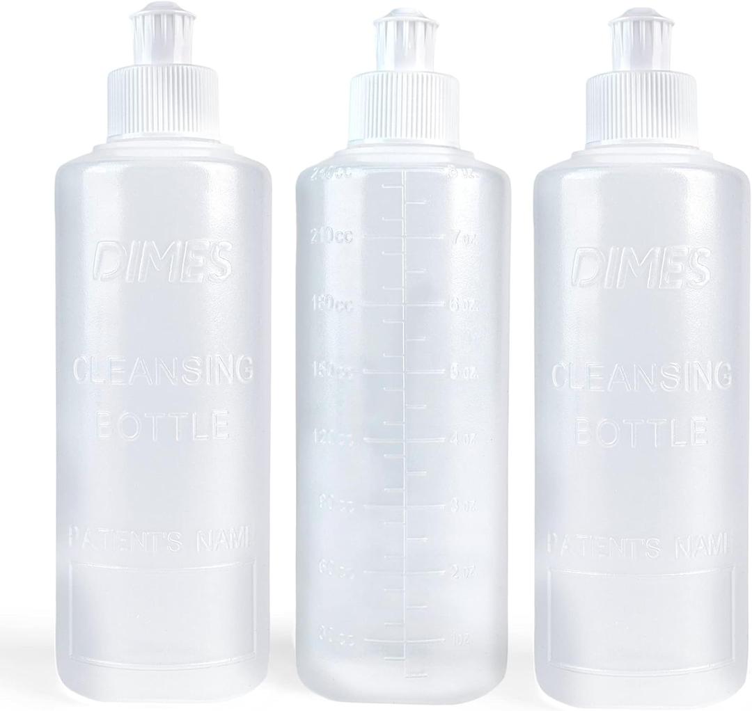Dimes Peri Bottle Postpartum Essentials [3-Pack]  Portable Bidet Perineal Squirt Bottle for New Moms  Feminine hygiene Essential