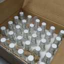 30Pcs Mini Swing Top Bottles with Stoppers 2 oz Mini Flip Top Glass Bottles with Kraft Paper Tags and Jute Twine for Crafts Decoration Valentine's Day Wedding Themed Party Favors