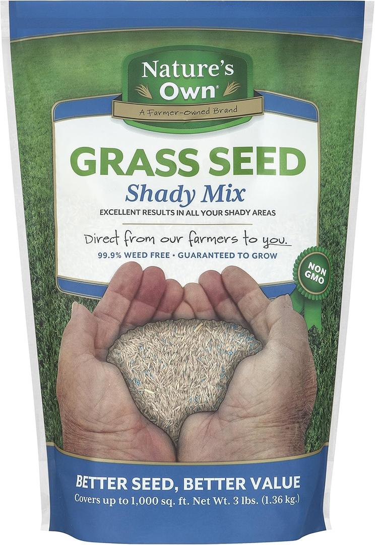 Mountain View Seeds Natures Own Shady Mix Grass Seed, 3-Pounds