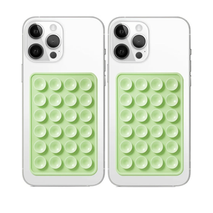 Anteel 2 Pack Silicone Suction Phone Case Mount, Non Slip Sticky Grip for Cellphone, Silicon Adhesive Suction Cup Mount, Strong