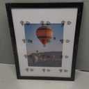 QOTIB 9x12 Picture Frame Black for Wall Mounting or Tabletop, Wood 9 x 12 Frame Photo Frame for Wall Hanging Horizontally or Vertically, Black, 1 Pack