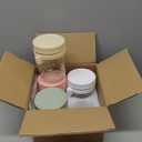 4 Pack Overnight Oats Containers with Lids and Spoons, 16 oz Glass Mason Jars with Airtight Lids, Overnight Oats Jars for Milk, Cereal, Fruit (Light Colors)