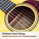 SIGMA 40 Acoustic Guitar, OOO, 4/4 Full-Size, with D'Addario EXP16 Strings, Solid Spruce Top, Vintage Tinted Gloss, Mahogany Back & Sides, Right(10A)