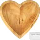 Heart Prayer Bowl,Heart Shaped Wooden Bowl,Wood Decorative Bowls