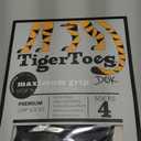 DOK TigerToes Premium Non-Slip Dog Socks for Hardwood Floors - Extra-Thick Grip That Works Even When Twisted - Prevents Licking, Slipping, and Great for Dog Paw Protection - Size Medium (Classic Grey)