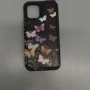 Compatible with iPhone 12 Wallet Case with Card Holder  Designer Golden Butterfly Pattern Kickstand Magnetic Clasp Back Flip Folio Leather Phone Covers for Women Men Girls