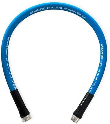 Atlantic RV Drinking Water Safe Hose 3 ft Short Garden Hose Extension: Lead, BPA, Phthalate-Free, and PVC-Free.
