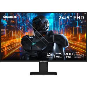 GIGABYTE - GS25F2-24.5" SuperSpeed IPS Gaming Monitor - FHD 1920x1080-200Hz - 1ms GTG - AMD FreeSync Premium - HDMI, DP - Tilt Adjustable - Black