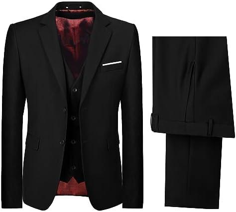 Boys' Suits Formal Tuxedo Slim Fit Boys Suit Set for Wedding Outfit Teen Boy Dress Clothes 20Y