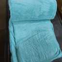 16 Pack Microfiber Bath Towels Bulk 27'' x 60'' Oversized Size Bath Towel Highly Absorbent Extra Large Soft Drying for Beach Shower Summer Salon Sport Gym Party (Wheat, Light Blue)