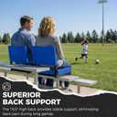 SPORT BEATS Stadium Seats with Back Support Bleacher Chairs with Back and Cushion Thick Padded Bleacher Seats Includes Shoulder Strap