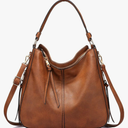 Realer Hobo Crossbody Bags for Women Designer Faux Leather Hobo Handbags Retro Large Size Shoulder Bag Bucket Purse