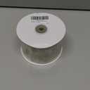 MEEDEE Ivory Velvet Ribbon with Gold Back 2.5 inch 10 Yards Double Sided Christmas Wired Ribbon for Christmas Tree Decoration, Baskets, Wreaths, Holiday Projects, Wedding Decor and Accents