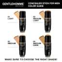 Concealer Stick with Brush for Men - Eraser Dark Circles - Mens Multi-Use Concealer - Dual Sided Full Coverage with Soft Brush - Buildable Coverage Makeup - All Skin Types - (Medium)