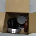 Adjustable Depth Espresso Tamper Set: 58mm Spring Loaded Espresso Distributor Leveler with Magnetic Dosing Funnel Aluminum Metal & Reusable Screen