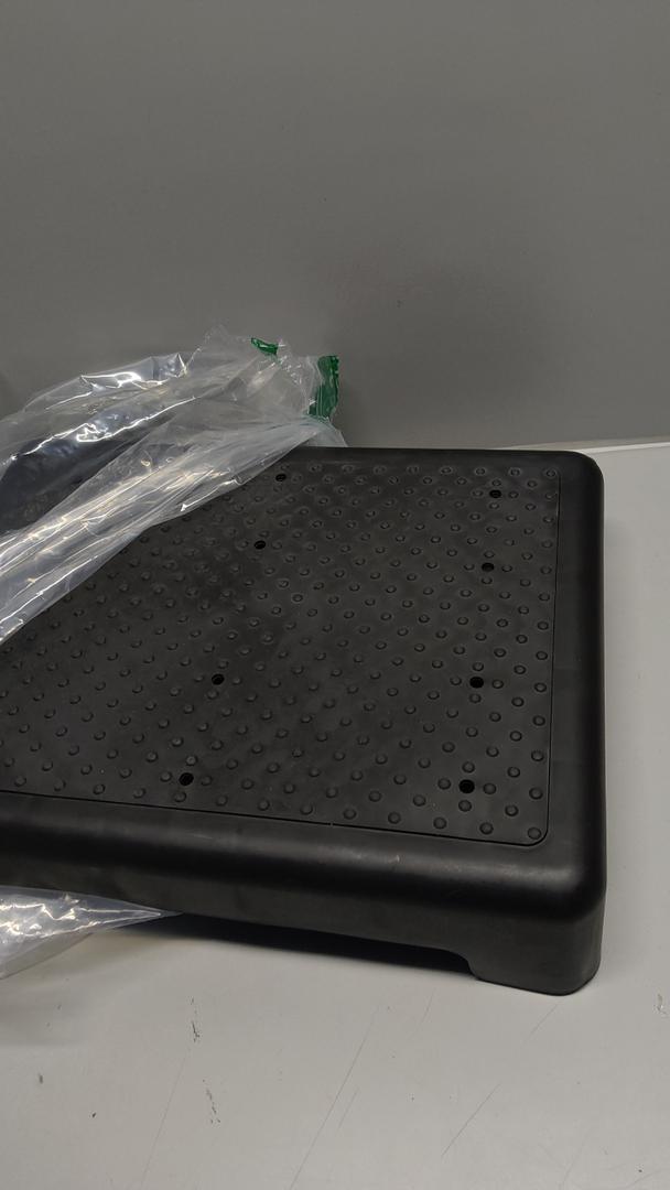 Bed Step for High Beds Adults - 3.35" Barefoot-Comfortable TPE Soft Pad Mobility Step Stool for Seniors & Post Surgery, 600lb Heavy Duty Anti-Flip Step for Car, SUV, RV & Bathroom (Black-Black)