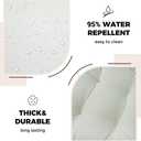 FUNHOME Indoor/Outdoor High Back Chair Cushions Set of 2-Cream White