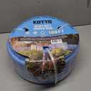 Kotto Heavy Duty 100ft Garden Hose, 5/8" All-Weather Water Hose with Crush-Resistant Brass Fittings, 600 PSI Burst Proof, Kink & Leak Resistant, Blue