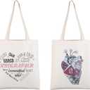 CMNIM Sonographer Gifts Heart of a Sonographer Tote Bag Radiologist Tote Ultrasound Tech Appreciation Graduation Gift for Her