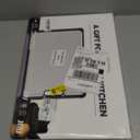 Premium 316 Stainless Steel Cutting Board for Kitchen Extra Large 16.9" x 11.8" Best Non-Toxic Chopping Board for Meat Food-Grade Metal & Eco-Friendly Wheat Straw Dual-Sided Healthy Kitchen Essential (Black)