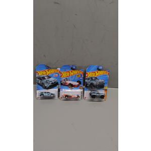 Pack Of 3 Hot Wheels Cars ('21 Ford Bronco, Pontiac Aztek Custom, Rockin' Railer)