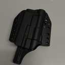 Bravo Concealment Adaptive OWB Gun Holster for Glock 19/17 - Compatible with Tactical Weapon Light TLR-1 HL - Adjustable Cant, Secure Retention, and Curved Comfort Design for Open or Concealed Carry