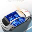 Pigenius Windshield Sun Shade for Honda Accord 2023-2025. Full Coverage Rearview Mirror Shade for Ultimate Protection