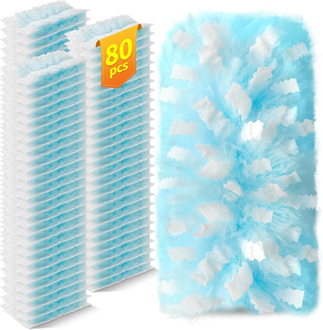 80 Count Duster Refills Compatible with Swiffer Duster, 180 Disposable Multi-Surface Microfiber Cleaning Dusters, Unscented