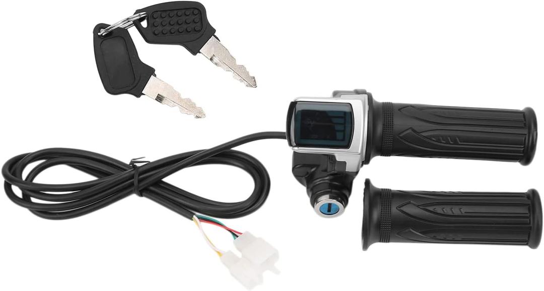 Controls Powersports Throttles Electric Bike Throttle Grip Lock Key Set Led Indicator for Motorcycle Scooter 48V Manual and Parts