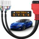 Autel Original TCAN003 Splitter Diagnostic Cable for Tesla Model 3, Y, S, X, 20 Pin + 12 Pin to 16 Pin OBDII Adapter OBD2 Connector Work w/Autel Scanner MaxiSys Ultra Elite II PRO MS909