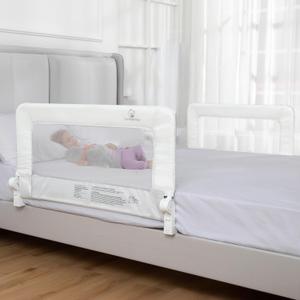 ComfyBumpy 2-Pack Bed Rail for Toddlers 35.5" L x 19.5" H | Toddler Bed Rails for Twin, Full & Toddler Mattress Size | Swing Down Rail Guard | Mattress Side Rail for Kids | White, 35.5 | Standard | 2-Pack