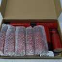 Flameless LED Candles with Timer 9 Pc Flickering Flameless Candles for Romantic Ambiance and Home Decoration Stable Acrylic Shell,with Embedded Star StringBattery Operated CandlesRed