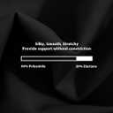 Women's Unlined Underwire Bra Demi Smooth Bras (Black, 34D) (Black)