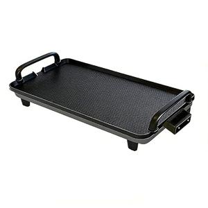 Rectangular Electric Griddle, 1400W, Non-Stick Cooking Surface, 5 Adjustable Temperatures, Dishwasher Safe, Smokeless Indoor Grill, Black