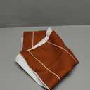 Hofdeco Modern Boho Decorative Throw Pillow Cover Only, for Couch, Sofa, Bed, Rust Stripes, 20"x20"