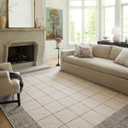 Loloi Chris Loves Julia x Francis Collection FRA-02 Cream/Black 7'-9" x 9'-9" Area Rug