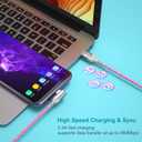 Pofesun 10ft USB C Charger Cable, 3-Pack Right Angle USB A to USB C Cable, Nylon Braided Type C Charger Fast Charging Cord Compatible for Samsung Galaxy S24 S23 Note 20,A71/A70/A52/A51,LG V50 V40 G8