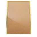 A3 Aluminum Alloy Photo Frame Narrow Edge Gold Finish, Wall-mounted Certificate Display Holder, Metal Poster Frame for Office and Home Decor