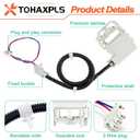 WH08X32657 Washer lid Lock and Harness for GE, Replace WH08X31222 4963152 AP7033485 PD00070146 PS16619254, for Model GTW335ASN2WW GTW465ASN2WW GTW465ASN9WW HTW240ASK6WS GTW220ACK7WW GTW465ASN3WW