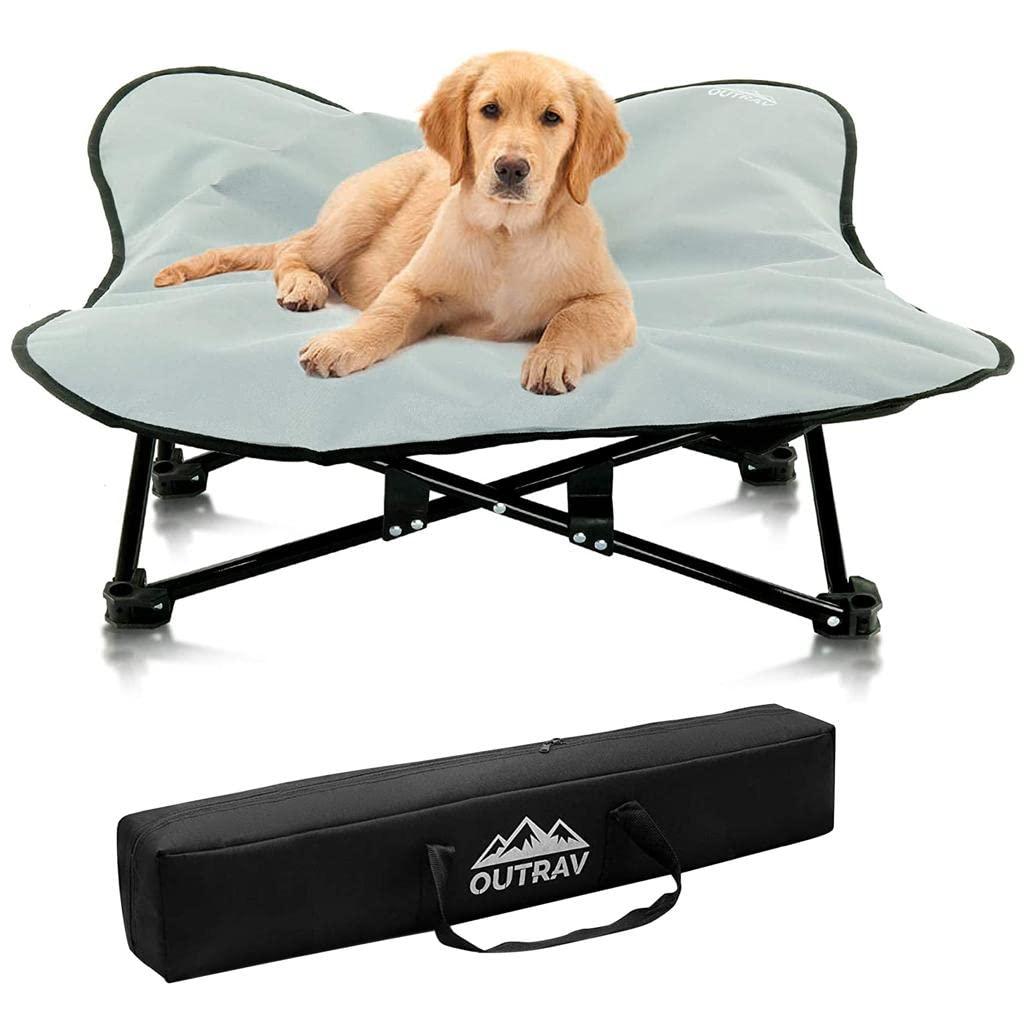 Outrav Elevated dog bed (M) Color:Grey Size:70*70'20 (cm)