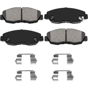 Front Ceramic Disc Brake Pads D465 Replacement For Honda Accord EX/LX 2.2L 1990-1997, 2.7L 1995-1997, For Accord SE 1991/1997, Accord 1994-1997 (DX), For Acura CL Base/Premium 2.2L 1997