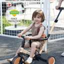 newyoo TR008 5 in 1 Toddler Tricycle with Push Handle for 1-3 Year Old Boys and Girls, Kids Push Trike with Safe Bar, Toddler Bike, Convert to Balance Bike, Birthday Gifts and Toys for Baby, Cream