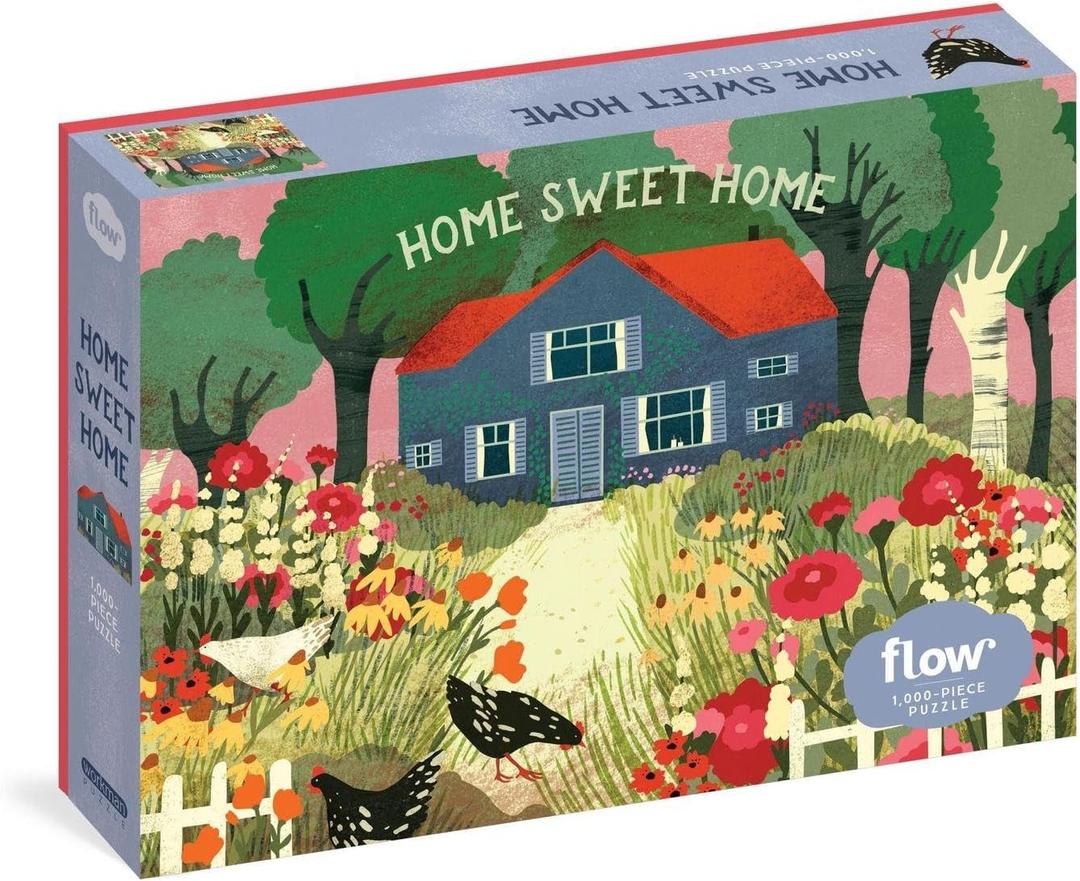 Home Sweet Home 1,000-Piece Puzzle: (Flow) for Adults Families Picture Quote Mindfulness Game Gift Jigsaw 26 3/8 x 18 7/8