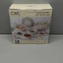 Cook with Color 12-Piece Mixing Bowl Set with Non-Slip Silicone Base and Transparent Lids, Taupe