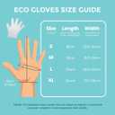 Eco Gloves Plant-Based Compostable Eco-friendly Gloves for Food Prep & Cleaning (S)