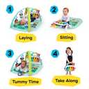 Baby Einstein Farm Explorers 4-in-1 Kickin Tunes Musical Meadow Music & Language Discovery Gym, Ages 0 Months and Up