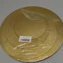 4 Pack Cake Boards Golden Round Cake Circles 6, 8, 10, 12 Inch Cake Base Cardboard, 1 of Each Size Set for Baking Cake, Gold