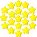 30 Pieces Star Stress Ball Bulk Mini Foam Stress Relief Squeeze Ball Toys for School Carnival Reward, Student Prizes, Party Bag Fillers, Hand Exercise(Yellow)