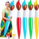 Paint Party Decorations 43.3 Inch Giant Inflatable Paint Brushes Balloons Art Painting Decor Large Blow up Paintbrushes Set for Birthday Party Favor, 4 Color